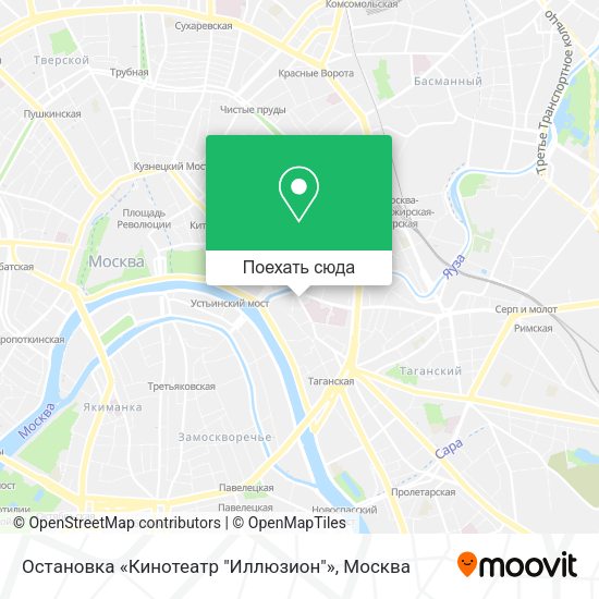 Карта Остановка «Кинотеатр "Иллюзион"»