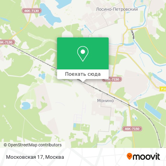 Карта Московская 17