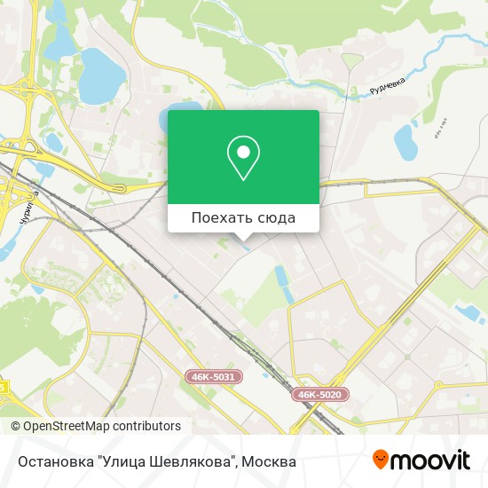 Карта Остановка "Улица Шевлякова"
