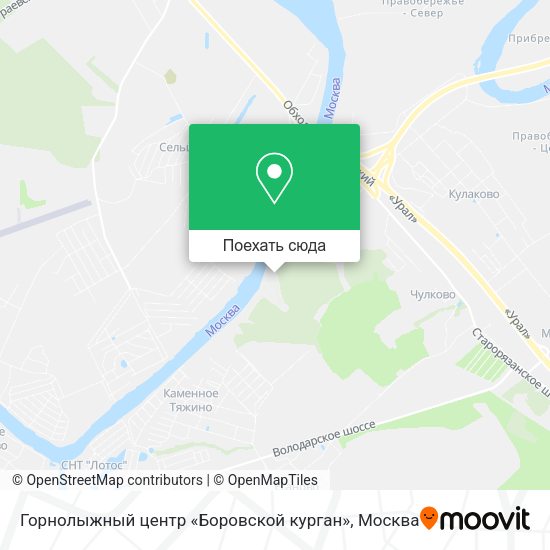 Карта Горнолыжный центр «Боровской курган»