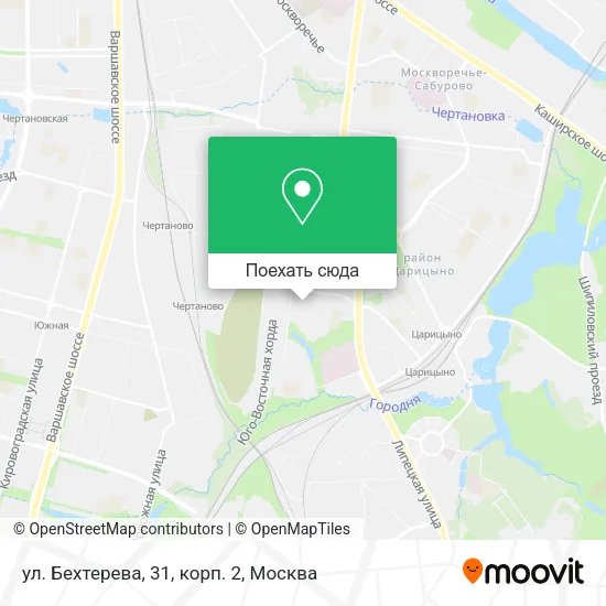 Карта ул. Бехтерева, 31, корп. 2