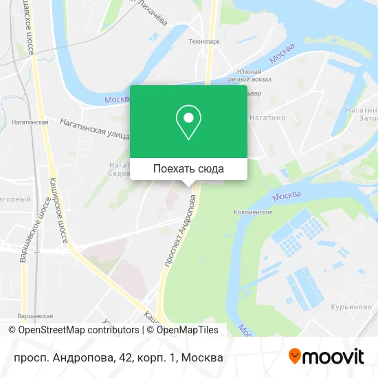 Карта просп. Андропова, 42, корп. 1