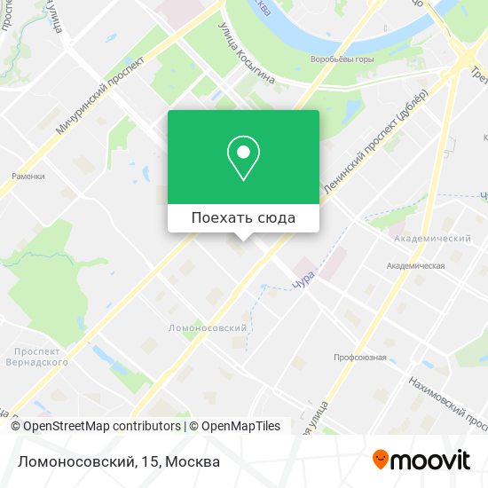 Карта Ломоносовский, 15