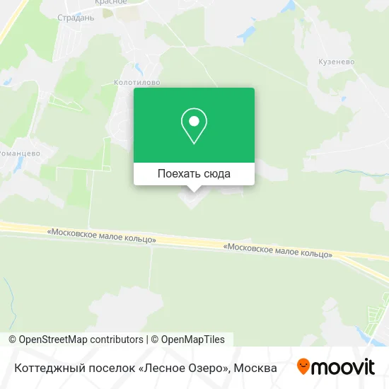 Карта Коттеджный поселок «Лесное Озеро»