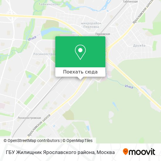Карта ГБУ Жилищник Ярославского района