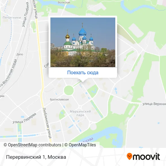 Карта Перервинский 1