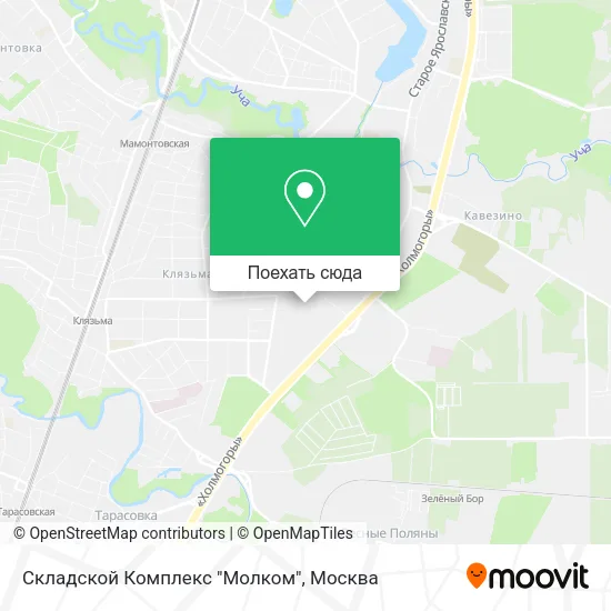 Карта Складской Комплекс "Молком"