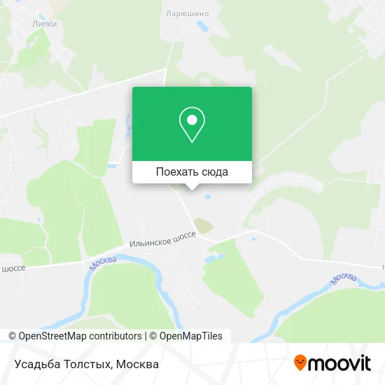Карта Усадьба Толстых