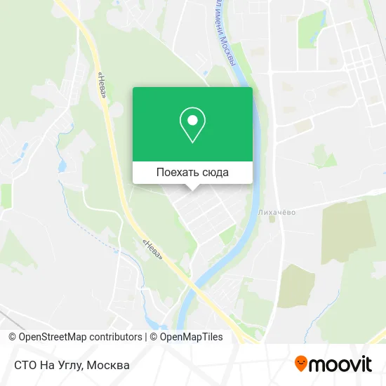 Карта СТО На Углу