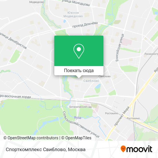 Карта Спорткомплекс Свиблово