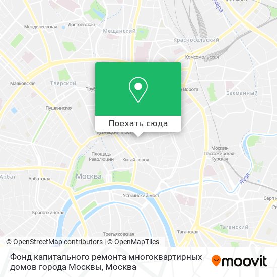 Карта Фонд капитального ремонта многоквартирных домов города Москвы