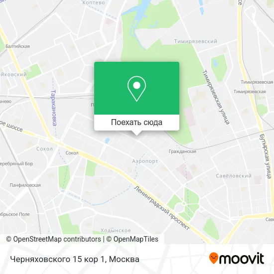 Карта Черняховского 15 кор 1
