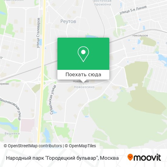 Карта Народный парк "Городецкий бульвар"