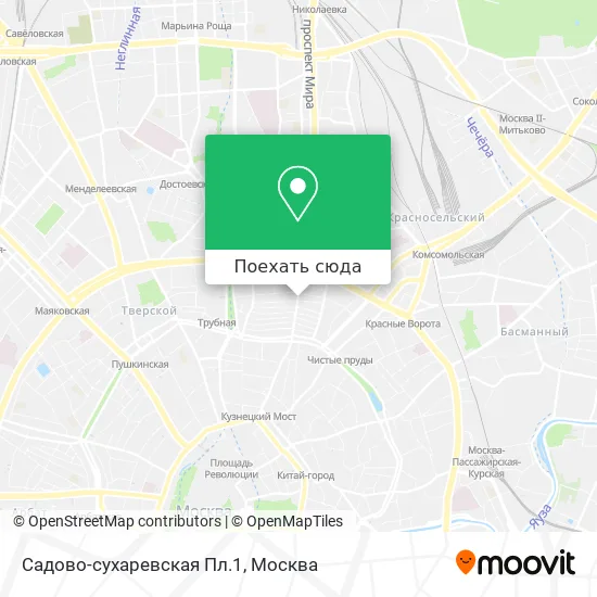 Карта Садово-сухаревская Пл.1
