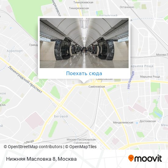 Карта Нижняя Масловка 8