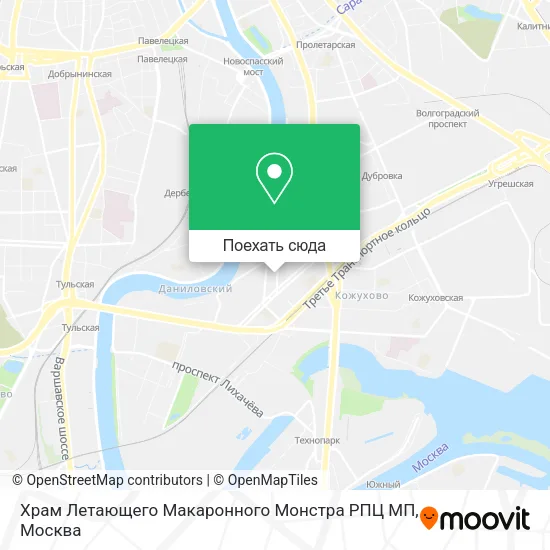 Карта Храм Летающего Макаронного Монстра РПЦ МП