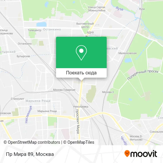 Карта Пр Мира 89