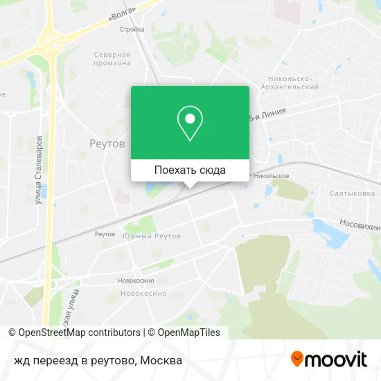 Карта жд переезд в реутово