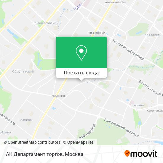 Карта АК Департамент торгов