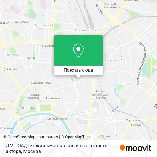 Карта ДМТЮА / Детский музыкальный театр юного актера