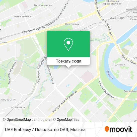 Карта UAE Embassy / Посольство ОАЭ