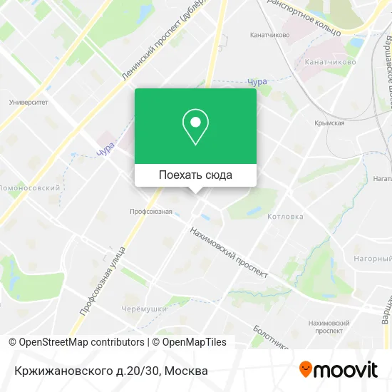 Карта Кржижановского д.20/30