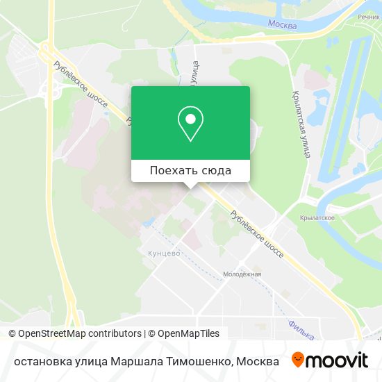 Карта остановка улица Маршала Тимошенко