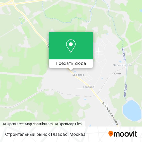 Карта Строительный рынок Глазово