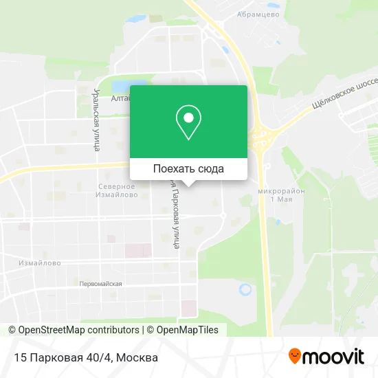 Карта 15 Парковая 40/4