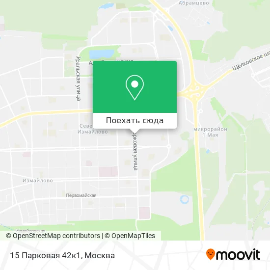 Карта 15 Парковая 42к1