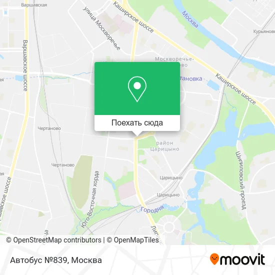 Карта Автобус №839
