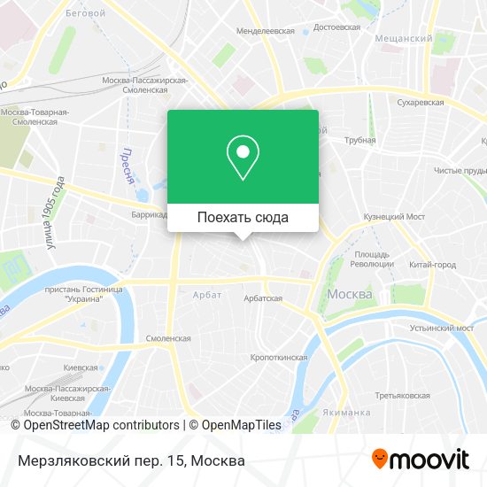 Карта Мерзляковский пер. 15