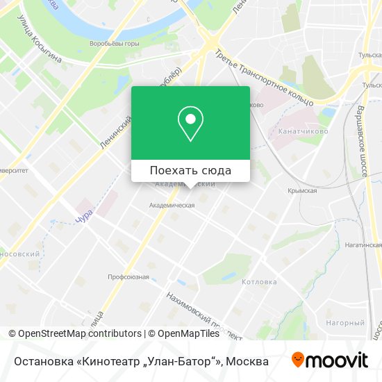 Карта Остановка «Кинотеатр „Улан-Батор“»
