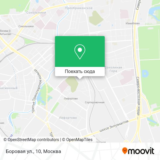 Карта Боровая ул., 10