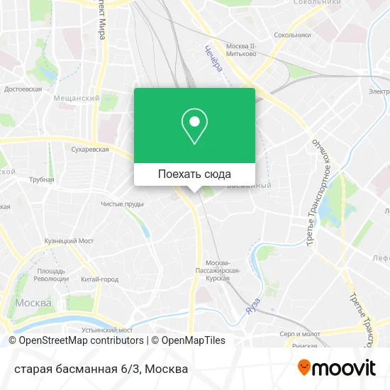 Карта старая басманная 6/3