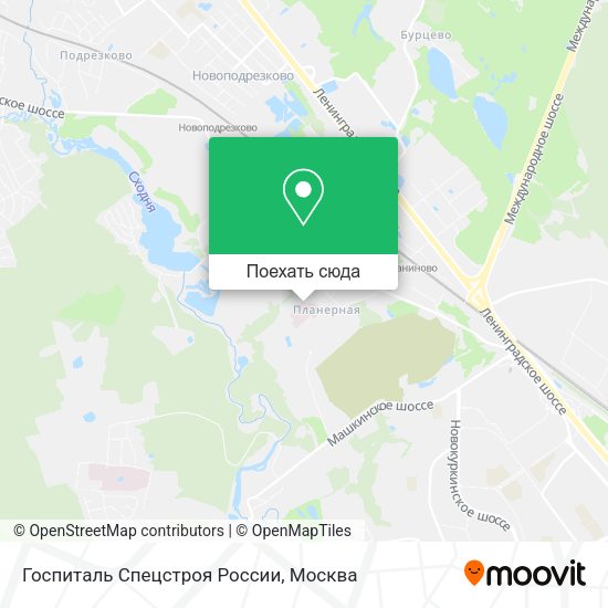 Карта Госпиталь Спецстроя России