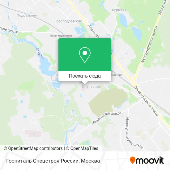 Карта Госпиталь Спецстроя России
