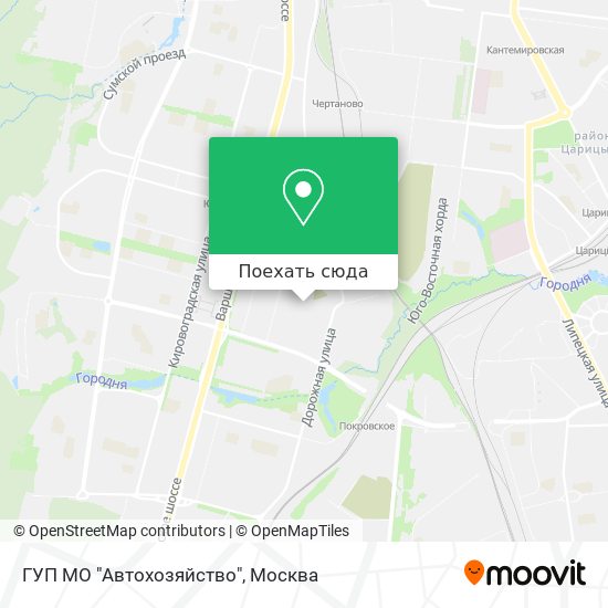 Карта ГУП МО "Автохозяйство"