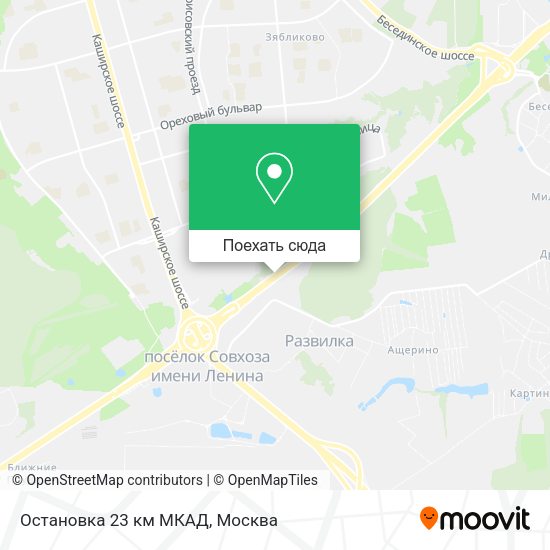 Карта Остановка 23 км МКАД