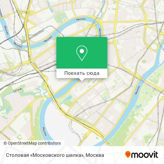 Карта Столовая «Московского шелка»