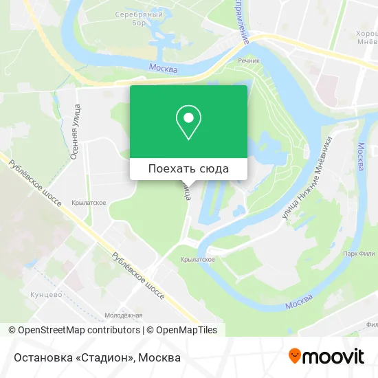 Карта Остановка «Стадион»