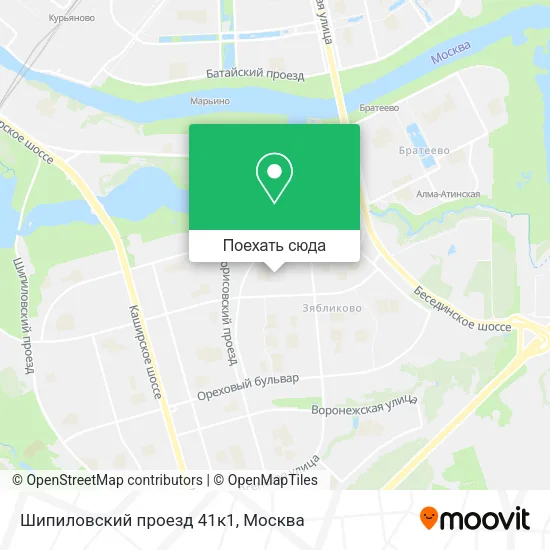 Карта Шипиловский проезд 41к1
