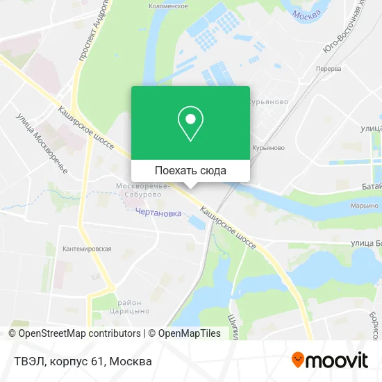 Карта ТВЭЛ, корпус 61