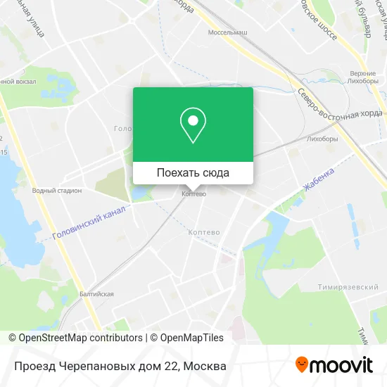 Карта Проезд Черепановых дом 22