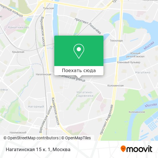 Карта Нагатинская 15 к. 1