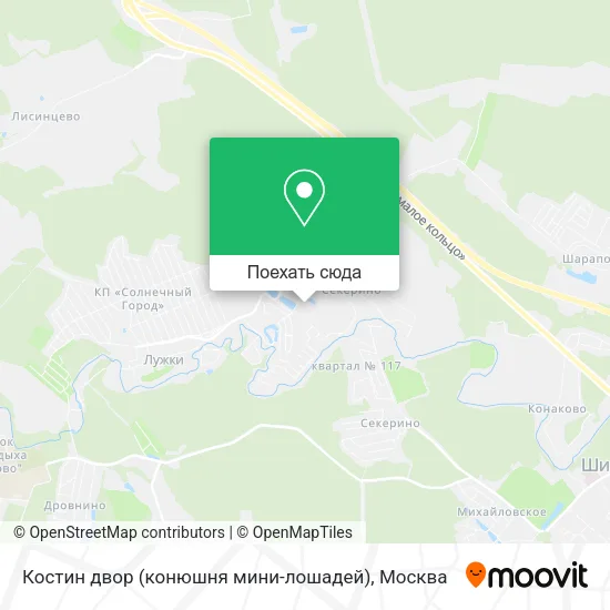 Карта Костин двор (конюшня мини-лошадей)