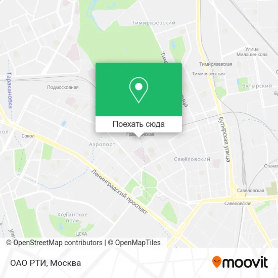 Карта ОАО РТИ