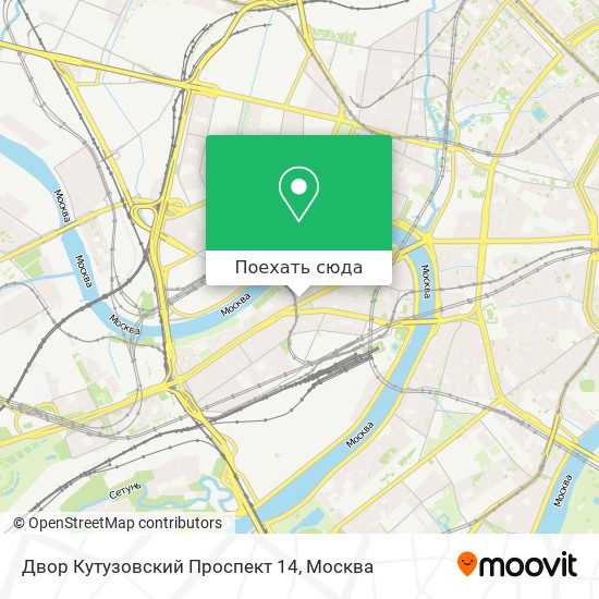Карта Двор Кутузовский Проспект 14