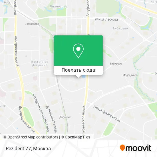 Карта Rezident 77
