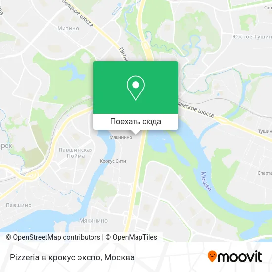 Карта Pizzeria в крокус экспо